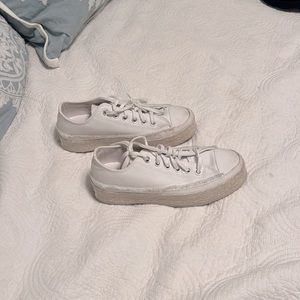 Espadrille white converse platform
